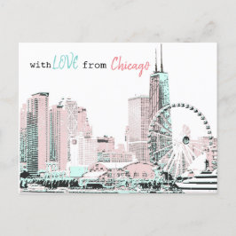 Briefkaart van Chicago