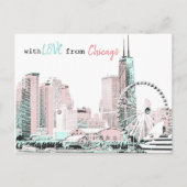 Briefkaart van Chicago (Voorkant)