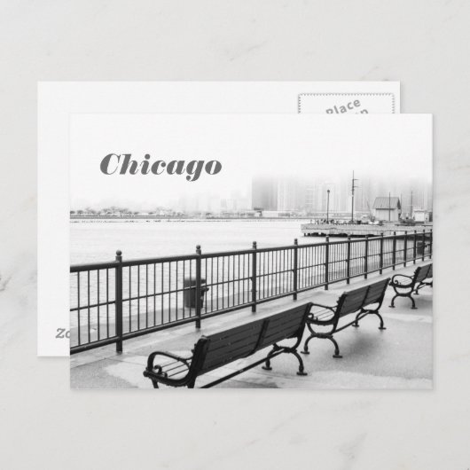 Briefkaart van Chicago Navy Pier (Voorkant / Achterkant)