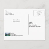 Briefkaart van Chicago River en Trump Tower (Achterkant)