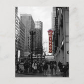 Briefkaart van Chicago Theater (Voorkant)