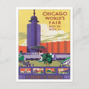  Briefkaart van Chicago World's Fair USA