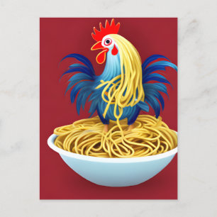 Briefkaart van Chicken Spaghetti