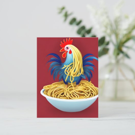 Briefkaart van Chicken Spaghetti (Staand voorkant)