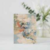 Briefkaart van Chinese Moon Goddess (Staand voorkant)