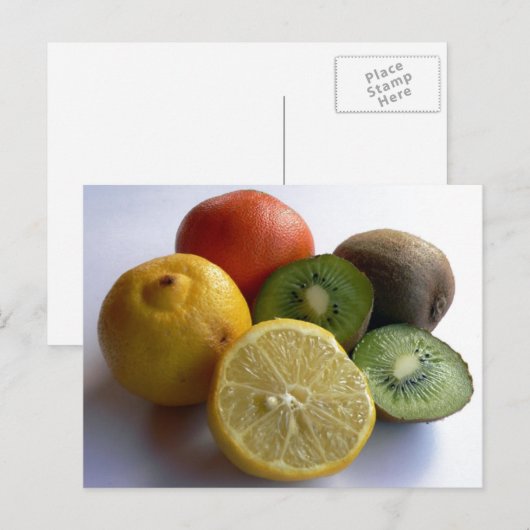 Briefkaart van citrusvruchten (Voorkant / Achterkant)