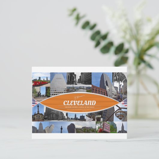 Briefkaart van Cleveland (Staand voorkant)