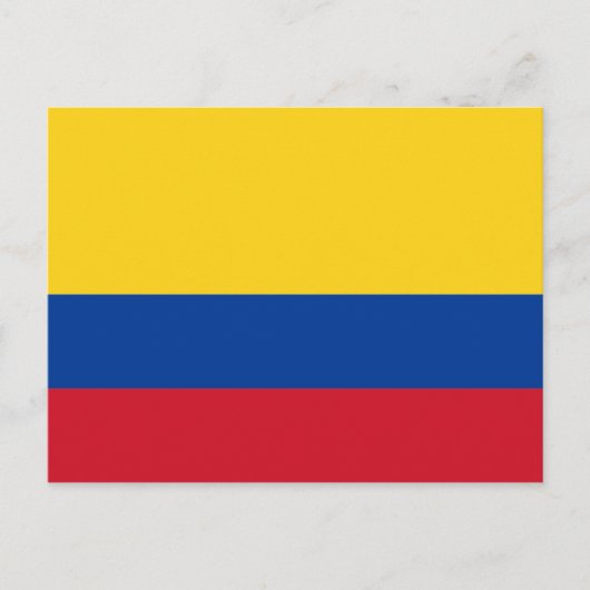 Briefkaart van Colombia (Voorkant)