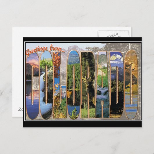  Briefkaart van Colorado (Voorkant / Achterkant)