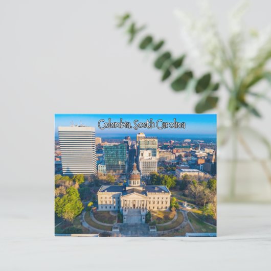 Briefkaart van Columbia South Carolina (Staand voorkant)