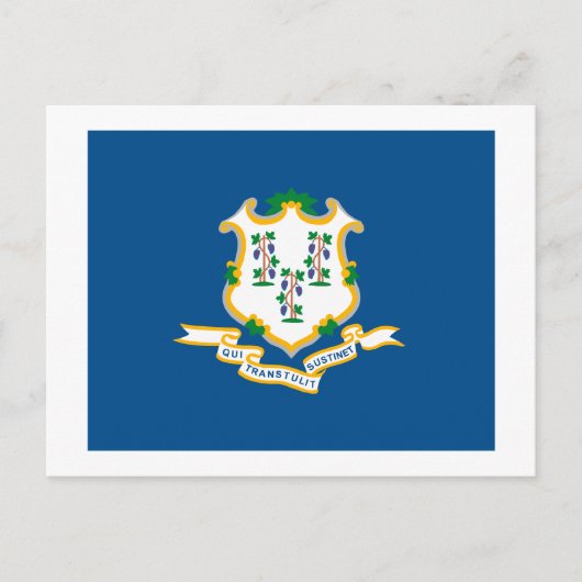 Briefkaart van Connecticut-vlag (Voorkant)