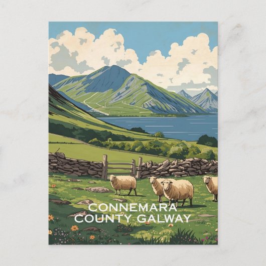 Briefkaart van Connemara (Voorkant)