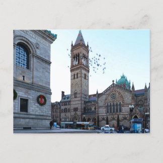 Briefkaart van Copley Square in Boston