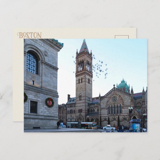 Briefkaart van Copley Square in Boston (Voorkant / Achterkant)