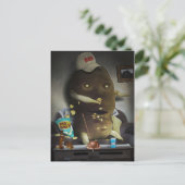 Briefkaart van coupé-aardappelen (Staand voorkant)