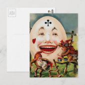Briefkaart van  Creepy Egg Face (Voorkant / Achterkant)