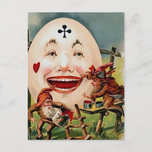 Briefkaart van  Creepy Egg Face (Voorkant)
