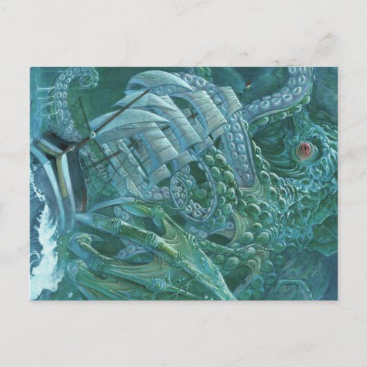 Briefkaart van Cthulhu (Voorkant)