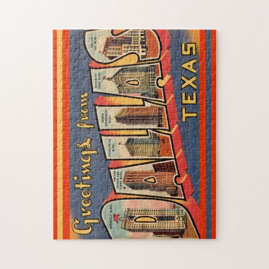  Briefkaart van Dallas Legpuzzel (Verticaal)