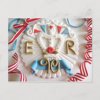 Briefkaart van de 90ste verjaardag van de koningin