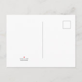 Briefkaart van de aankondiging van de tender (Achterkant)