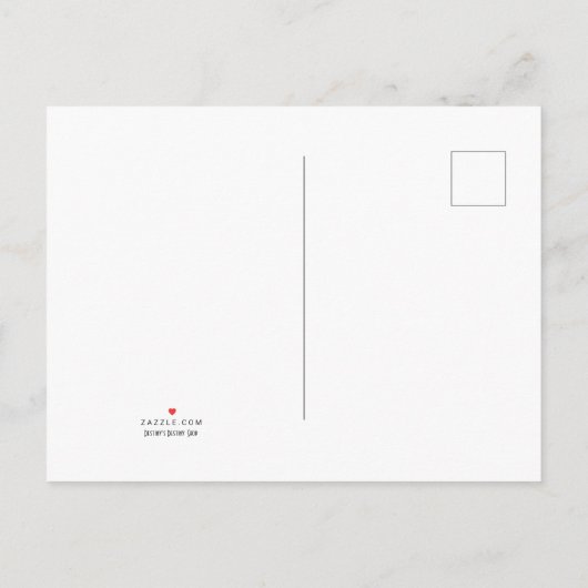 Briefkaart van de aankondiging van de tender (Achterkant)