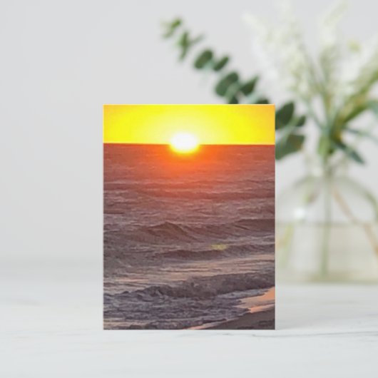 Briefkaart van de aankondiging van de tender (Staand voorkant)