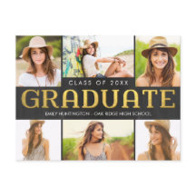 Briefkaart van de aankondiging van het Afstuderen 