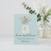 Briefkaart van de aankondiging van het Verhuis (Staand voorkant)