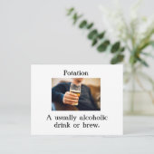Briefkaart van de aardappel (Staand voorkant)