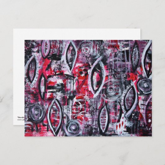 briefkaart van de Acrylkunst (Voorkant / Achterkant)