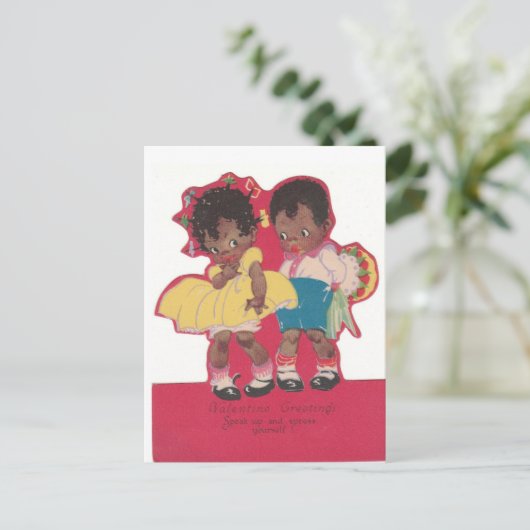 Briefkaart van de -Afrikaanse Valentijnse (Staand voorkant)