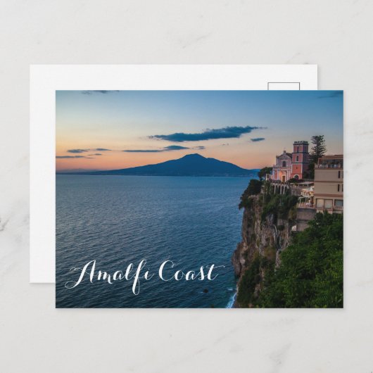Briefkaart van de Amalfi-kust (Voorkant / Achterkant)