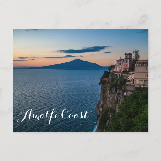 Briefkaart van de Amalfi-kust (Voorkant)