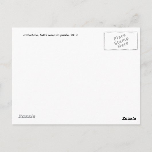 briefkaart van de ambachtsman Kate-puzzle (Achterkant)