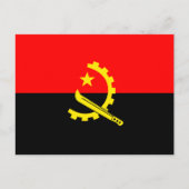 briefkaart van de angola-vlag (Voorkant)
