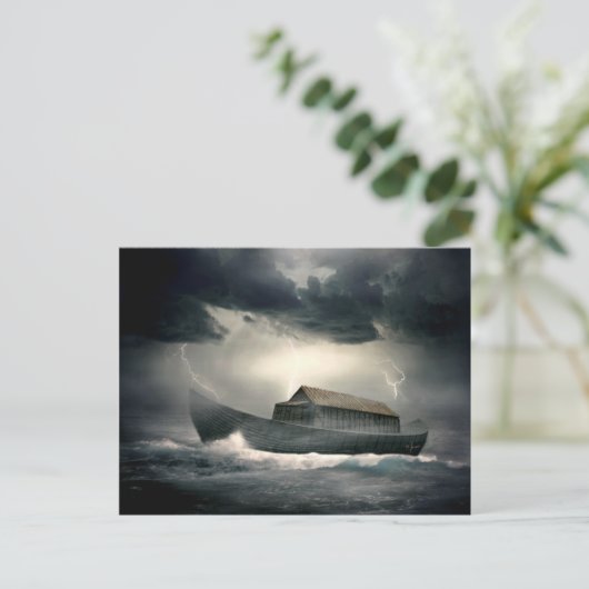 Briefkaart van de ark van Noach (Staand voorkant)