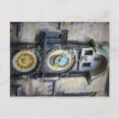 Briefkaart van de astronomische klok van Praag (Voorkant)