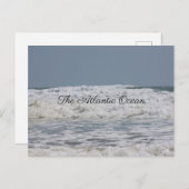 Briefkaart van de Atlantische Oceaan (Voorkant / Achterkant)