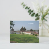 Briefkaart van de aziatische architectuur (Staand voorkant)