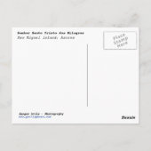 Briefkaart van de Azoren (Achterkant)