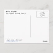 Briefkaart van de Azoren (Achterkant)