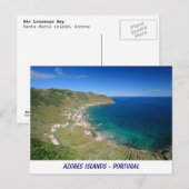 Briefkaart van de Azoren (Voorkant / Achterkant)