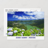 Briefkaart van de Azoren (Voorkant / Achterkant)