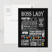 Briefkaart van de baas (Voorkant / Achterkant)