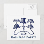 Briefkaart van de Bachelor Party (Voorkant / Achterkant)