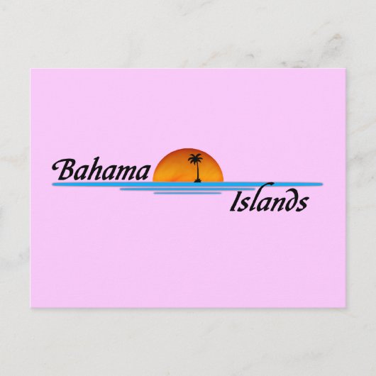 Briefkaart van de Bahama-eilanden (Voorkant)