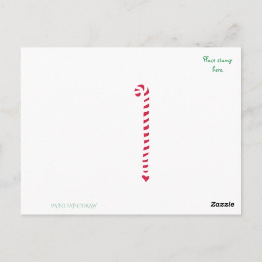 Briefkaart van de bakkerij (Achterkant)