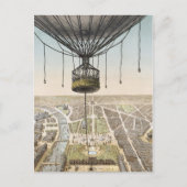 Briefkaart van de  ballon van Parijs (Voorkant)