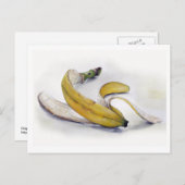 Briefkaart van de bananenhuid (Voorkant / Achterkant)